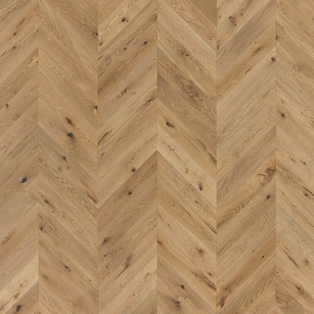 PARKET TGP 1L HRAST CHEVRON 45 CHAMPAGNE SIVO BEIGE COUNTRY MAT LAK ČETKAN 4Vm T&G