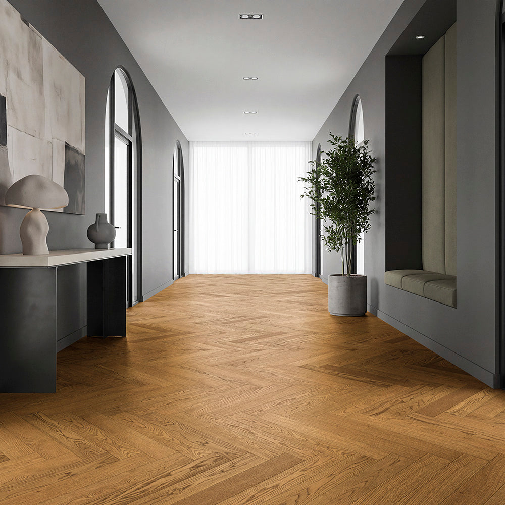 PARKET DGP HRAST CD ČETKAN CASTLE BROWN LAK L+D T+G